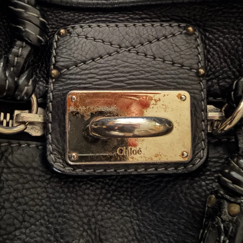 Chloe Black Paddington Leather Shoulder Bag - Picture 5 of 16